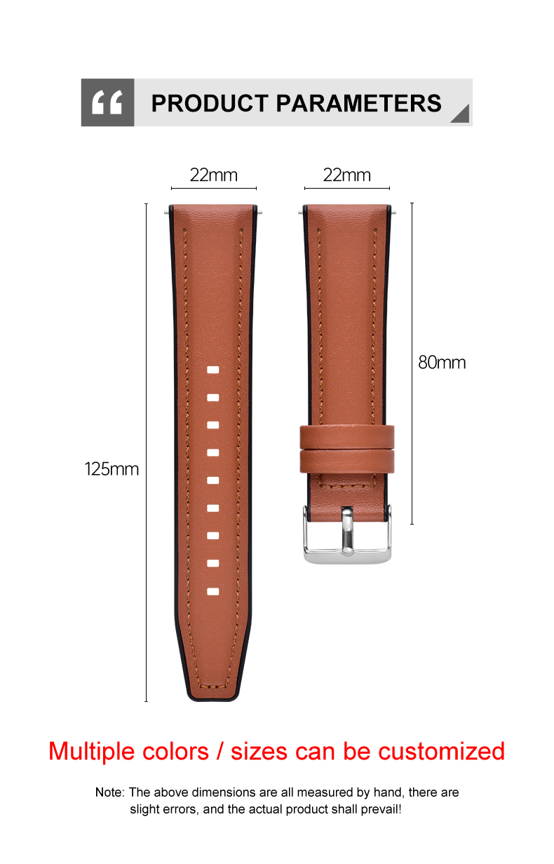 Correa de reloj de cuero de lujo de liberación rápida Correa de reloj de cuero de lujo de liberación rápida
