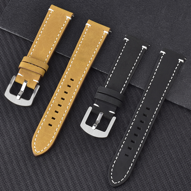 correas de reloj de cuero genuino